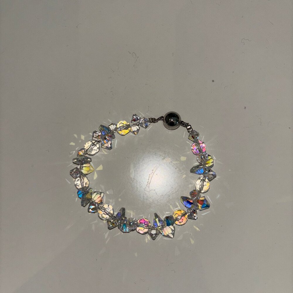 Clear Crystal Charm Bracelet